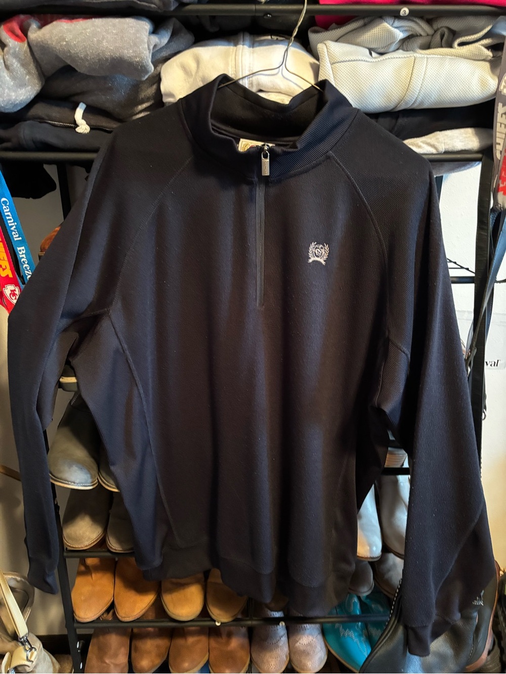 Cinch Black Men's Half-Zip Performance Sweater